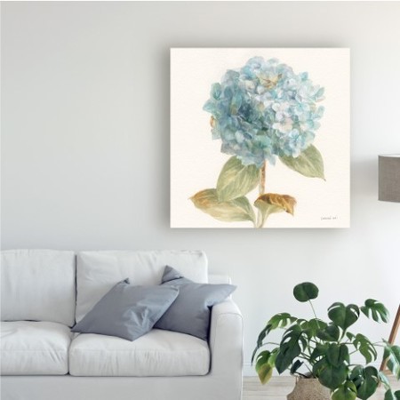 Trademark Fine Art Danhui Nai 'Garden Hydrangea' Canvas Art, 18x18 WAP10822-C1818GG